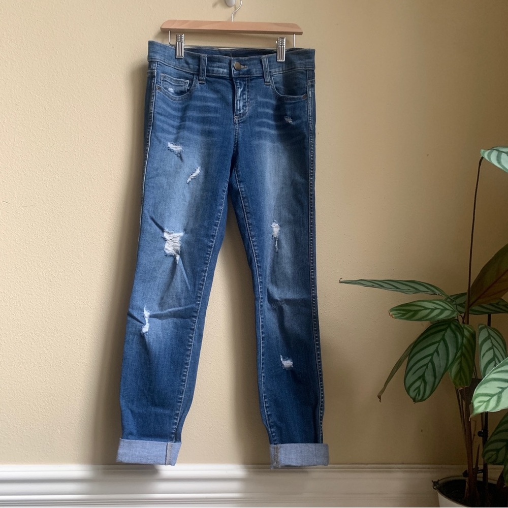 EUC Nordstrom SP Black Label Sexy Boyfriend Ripped Jeans Distressed Women’s 25